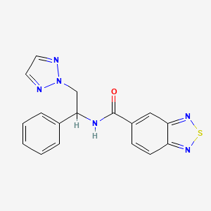 N-(1-phenyl-2-(2H-1,2,3-triazol-2-yl)ethyl)benzo[c][1,2,5]thiadiazole-5-carboxamide