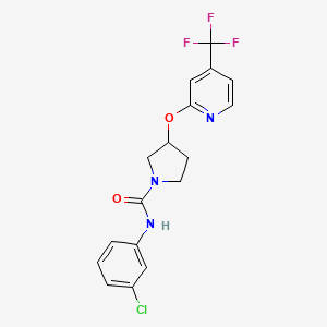 N-(3-chlorophenyl)-3-((4-(trifluoromethyl)pyridin-2-yl)oxy)pyrrolidine-1-carboxamide