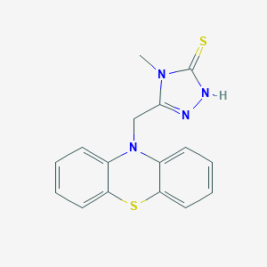 4-methyl-5-(10H-phenothiazin-10-ylmethyl)-2,4-dihydro-3H-1,2,4-triazole-3-thione