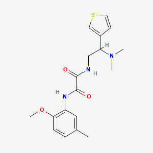 molecular formula C18H23N3O3S B2931748 N1-(2-(dimethylamino)-2-(thiophen-3-yl)ethyl)-N2-(2-methoxy-5-methylphenyl)oxalamide CAS No. 946328-30-9