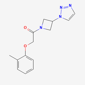 1-(3-(1H-1,2,3-triazol-1-yl)azetidin-1-yl)-2-(o-tolyloxy)ethanone