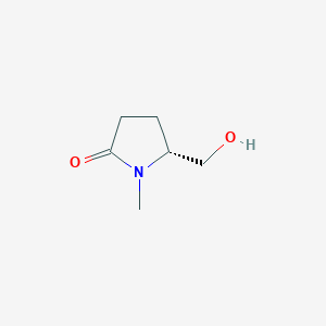 molecular formula C6H11NO2 B2931757 (5R)-5-(hydroxymethyl)-1-methylpyrrolidin-2-one CAS No. 122663-22-3