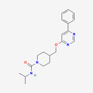 4-[(6-Phenylpyrimidin-4-yl)oxymethyl]-N-propan-2-ylpiperidine-1-carboxamide