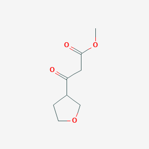 molecular formula C8H12O4 B2931781 Methyl 3-oxo-3-(oxolan-3-yl)propanoate CAS No. 1361235-92-8