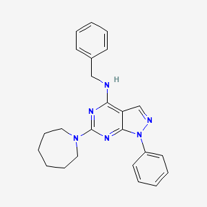 6-(azepan-1-yl)-N-benzyl-1-phenyl-1H-pyrazolo[3,4-d]pyrimidin-4-amine