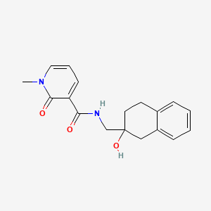 molecular formula C18H20N2O3 B2931799 N-((2-hydroxy-1,2,3,4-tetrahydronaphthalen-2-yl)methyl)-1-methyl-2-oxo-1,2-dihydropyridine-3-carboxamide CAS No. 1421450-07-8