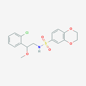 N-(2-(2-chlorophenyl)-2-methoxyethyl)-2,3-dihydrobenzo[b][1,4]dioxine-6-sulfonamide