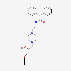N-(2-(4-(3-(tert-butoxy)-2-hydroxypropyl)piperazin-1-yl)ethyl)-2,2-diphenylacetamide