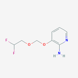 molecular formula C8H10F2N2O2 B2931829 3-(2,2-Difluoroethoxymethoxy)pyridin-2-amine CAS No. 2361634-35-5