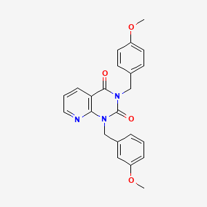 molecular formula C23H21N3O4 B2931836 1-[(3-methoxyphenyl)methyl]-3-[(4-methoxyphenyl)methyl]-1H,2H,3H,4H-pyrido[2,3-d]pyrimidine-2,4-dione CAS No. 902919-54-4