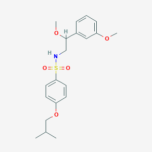 molecular formula C20H27NO5S B2931845 4-异丁氧基-N-(2-甲氧基-2-(3-甲氧基苯基)乙基)苯磺酰胺 CAS No. 1798038-86-4