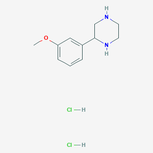 molecular formula C11H18Cl2N2O B2931846 2-(3-Methoxyphenyl)piperazine dihydrochloride CAS No. 91517-27-0
