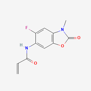 N-(5-Fluoro-3-methyl-2-oxo-1,3-benzoxazol-6-yl)prop-2-enamide