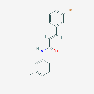 molecular formula C17H16BrNO B2931855 3-(3-bromophenyl)-N-(3,4-dimethylphenyl)acrylamide CAS No. 331462-22-7