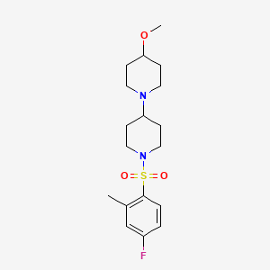 1'-(4-Fluoro-2-methylbenzenesulfonyl)-4-methoxy-1,4'-bipiperidine