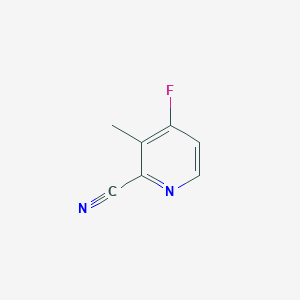 molecular formula C7H5FN2 B2931870 4-Fluoro-3-methylpicolinonitrile CAS No. 1805457-51-5