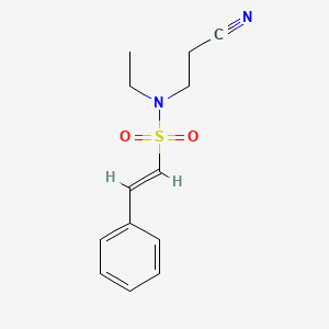 (E)-N-(2-cyanoethyl)-N-ethyl-2-phenylethenesulfonamide