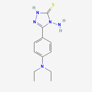 4-amino-5-[4-(diethylamino)phenyl]-4H-1,2,4-triazole-3-thiol