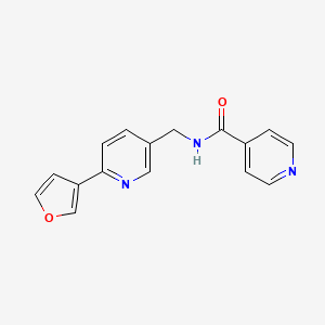 N-((6-(furan-3-yl)pyridin-3-yl)methyl)isonicotinamide