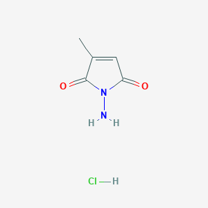 1-amino-3-methyl-2,5-dihydro-1H-pyrrole-2,5-dione hydrochloride