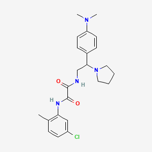 molecular formula C23H29ClN4O2 B2931897 N1-(5-chloro-2-methylphenyl)-N2-(2-(4-(dimethylamino)phenyl)-2-(pyrrolidin-1-yl)ethyl)oxalamide CAS No. 899957-07-4