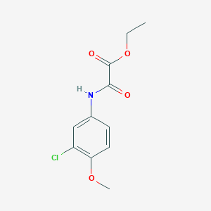 molecular formula C11H12ClNO4 B2931901 Ethyl [(3-chloro-4-methoxyphenyl)amino](oxo)acetate CAS No. 64635-46-7