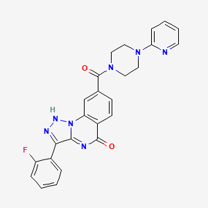 3-(2-fluorophenyl)-8-[(4-pyridin-2-ylpiperazin-1-yl)carbonyl][1,2,3]triazolo[1,5-a]quinazolin-5(4H)-one
