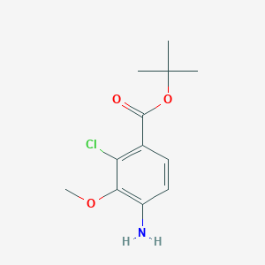 molecular formula C12H16ClNO3 B2931909 Tert-butyl 4-amino-2-chloro-3-methoxybenzoate CAS No. 2248360-19-0