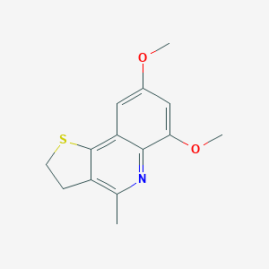 molecular formula C14H15NO2S B293191 6,8-Dimethoxy-4-methyl-2,3-dihydrothieno[3,2-c]quinoline 