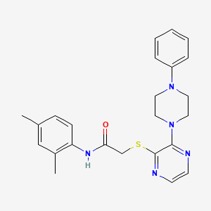 molecular formula C24H27N5OS B2931912 N-[1-(ethylsulfonyl)-2,3-dihydro-1H-indol-6-yl]-N'-(2-methoxy-5-methylphenyl)urea CAS No. 1116038-00-6