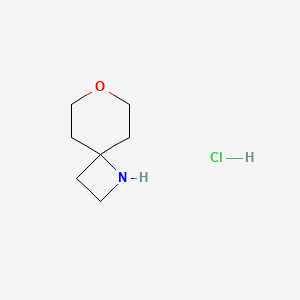 molecular formula C7H14ClNO B2931913 7-Oxa-1-azaspiro[3.5]nonane hcl CAS No. 1955524-23-8