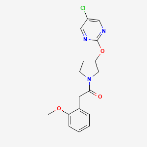 1-(3-((5-Chloropyrimidin-2-yl)oxy)pyrrolidin-1-yl)-2-(2-methoxyphenyl)ethanone