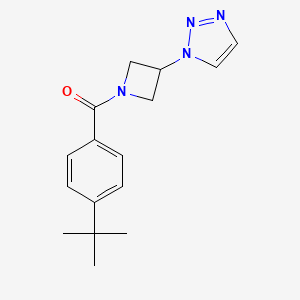 (3-(1H-1,2,3-triazol-1-yl)azetidin-1-yl)(4-(tert-butyl)phenyl)methanone