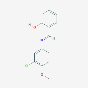 2-{(E)-[(3-chloro-4-methoxyphenyl)imino]methyl}phenol