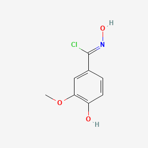 (1Z)-N,4-Dihydroxy-3-methoxybenzenecarboximidoyl chloride