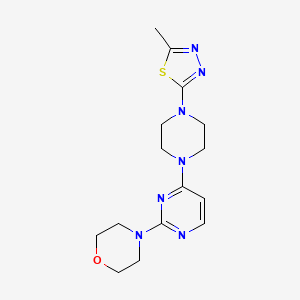 4-[4-[4-(5-Methyl-1,3,4-thiadiazol-2-yl)piperazin-1-yl]pyrimidin-2-yl]morpholine