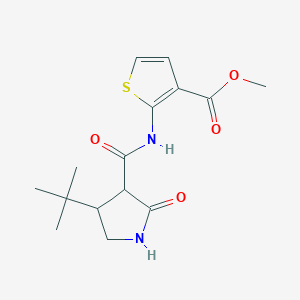 Methyl 2-(4-tert-butyl-2-oxopyrrolidine-3-amido)thiophene-3-carboxylate