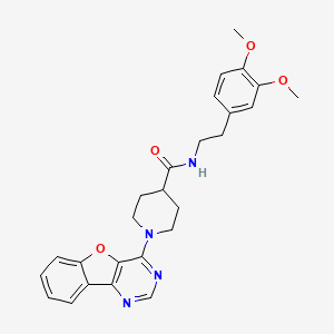 1-([1]benzofuro[3,2-d]pyrimidin-4-yl)-N-[2-(3,4-dimethoxyphenyl)ethyl]piperidine-4-carboxamide