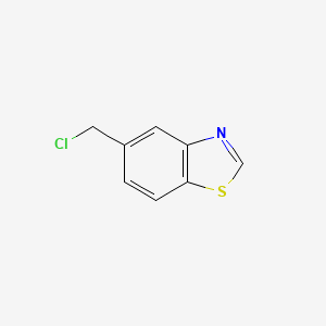 molecular formula C8H6ClNS B2931956 5-(氯甲基)苯并[d]噻唑 CAS No. 1262889-04-2