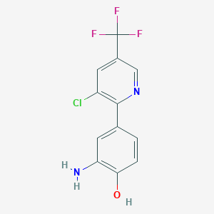 2-Amino-4-[3-chloro-5-(trifluoromethyl)-2-pyridinyl]benzenol