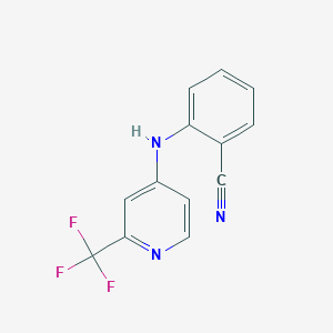2-{[2-(Trifluoromethyl)-4-pyridinyl]amino}benzenecarbonitrile