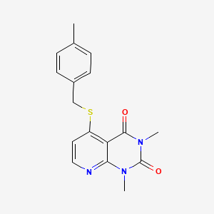 1,3-Dimethyl-5-[(4-methylphenyl)methylsulfanyl]pyrido[2,3-d]pyrimidine-2,4-dione