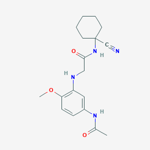 N-(1-cyanocyclohexyl)-2-[(5-acetamido-2-methoxyphenyl)amino]acetamide