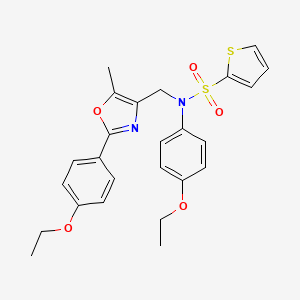 N-(4-ethoxyphenyl)-N-{[2-(4-ethoxyphenyl)-5-methyl-1,3-oxazol-4-yl]methyl}thiophene-2-sulfonamide