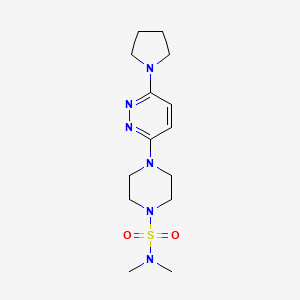 N,N-dimethyl-4-(6-(pyrrolidin-1-yl)pyridazin-3-yl)piperazine-1-sulfonamide