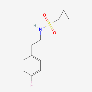 molecular formula C11H14FNO2S B2932003 N-(4-氟苯乙基)环丙烷磺酰胺 CAS No. 1207042-30-5