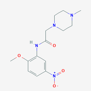 N-(2-methoxy-5-nitrophenyl)-2-(4-methylpiperazin-1-yl)acetamide
