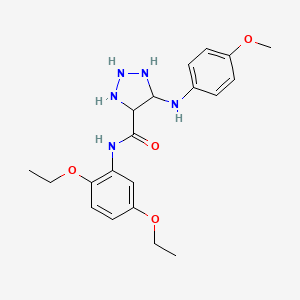 N-(2,5-diethoxyphenyl)-5-(4-methoxyanilino)triazolidine-4-carboxamide