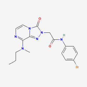 N-(4-bromophenyl)-2-[8-[methyl(propyl)amino]-3-oxo[1,2,4]triazolo[4,3-a]pyrazin-2(3H)-yl]acetamide