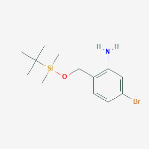 5-Bromo-2-{[(tert-butyldimethylsilyl)oxy]methyl}aniline